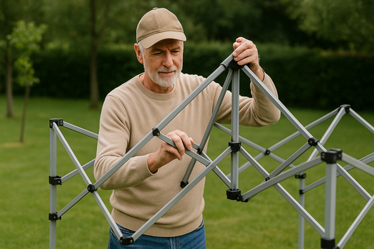 Guide d'installation rapide d'une tonnelle pliante 3x3