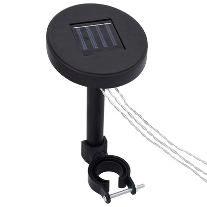 Tonnelle 4x3 m crème avec moustiquaire et guirlande solaire LED