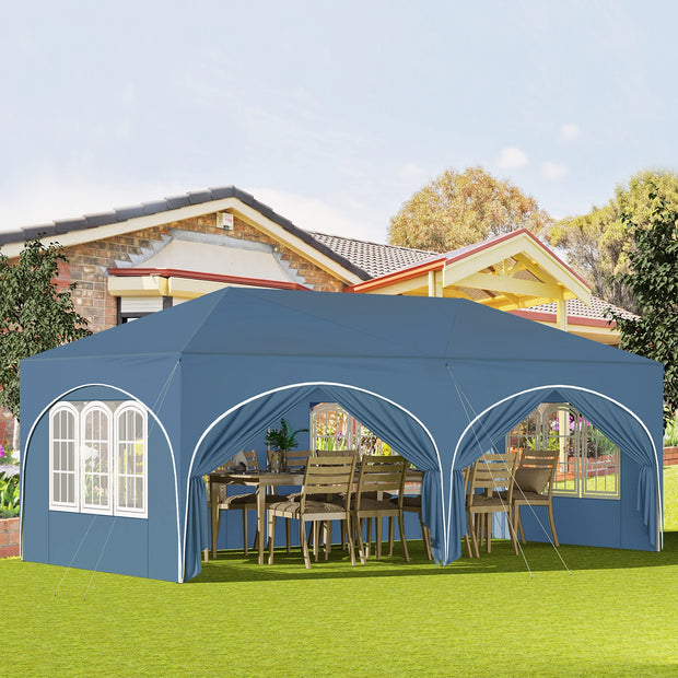 Tonnelle 3x6 réglable avec protection UV et 6 parois