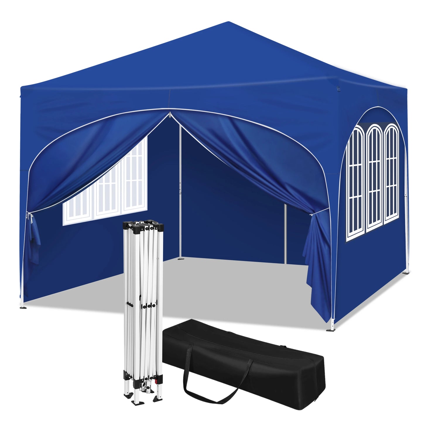 Tonnelle pliante 3x3 m avec 4 parois réglable et anti-UV