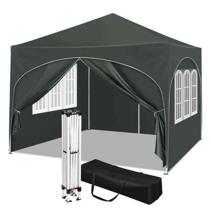 Tonnelle pliante 3x3 m avec 4 parois réglable et anti-UV