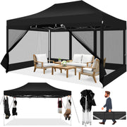 Tonnelle pliante 3x4,5 m imperméable avec moustiquaire panoramique