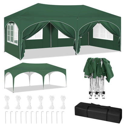 Tonnelle 3x6 réglable avec protection UV et 6 parois