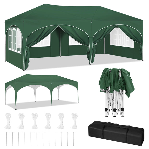 Tonnelle 3x6 réglable avec protection UV et 6 parois