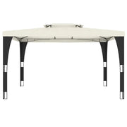 Tonnelle de jardin 4x3 m avec toit double ventilé imperméable