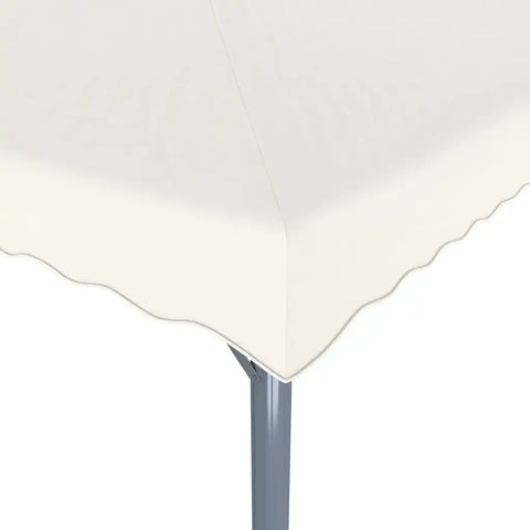 Tonnelle 4x3 m avec toit double et guirlande LED solaire intégrée