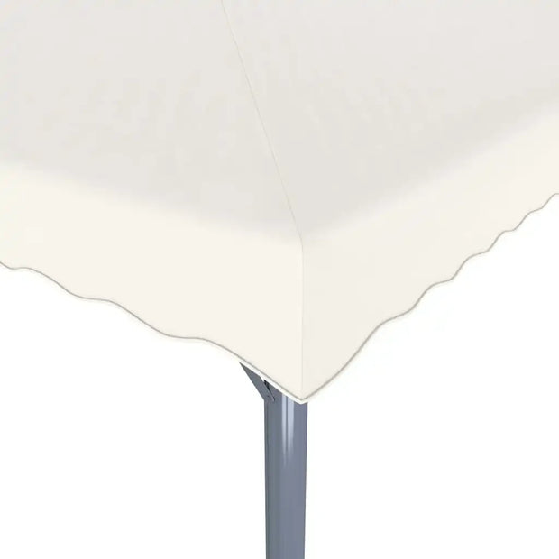 Tonnelle 4x3 m avec toit double et guirlande LED solaire intégrée