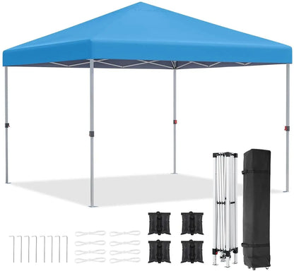 Tonnelle pop-up 3x3 m imperméable avec sac et 4 poids