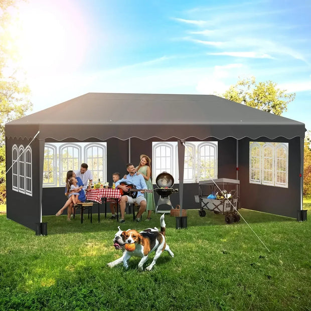Tonnelle pliante 3x6 avec 4 côtés pour événements