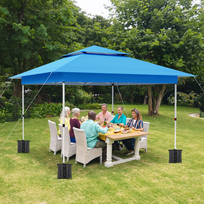 Tonnelle pliante 3,6 x 3,6 m avec rideaux pour terrasse