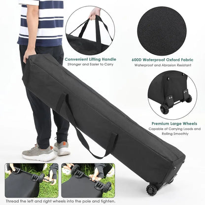 Tonnelle pop-up 3x3 m imperméable avec sac et 4 poids