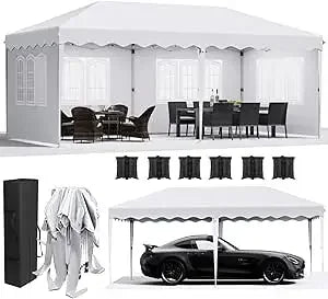 Tonnelle pliante 3x6 avec 4 côtés pour événements