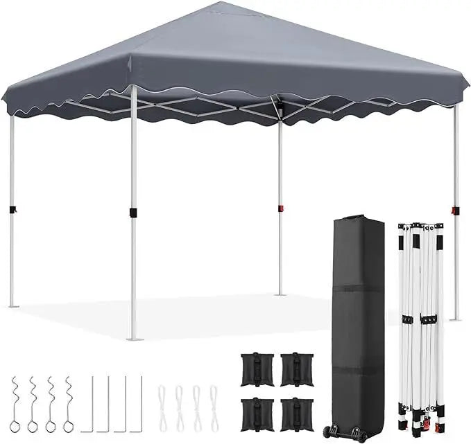 Tonnelle pop-up 3x3 m imperméable avec sac et 4 poids