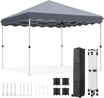 Tonnelle pop-up 3x3 m imperméable avec sac et 4 poids