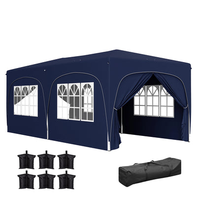 Tonnelle pliante 3x6 avec panneaux UPF50+