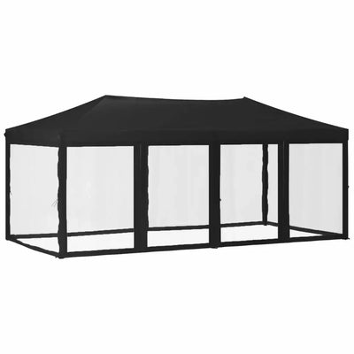 Tonnelle pliante 3x6 m noire : élégance et isolation thermique