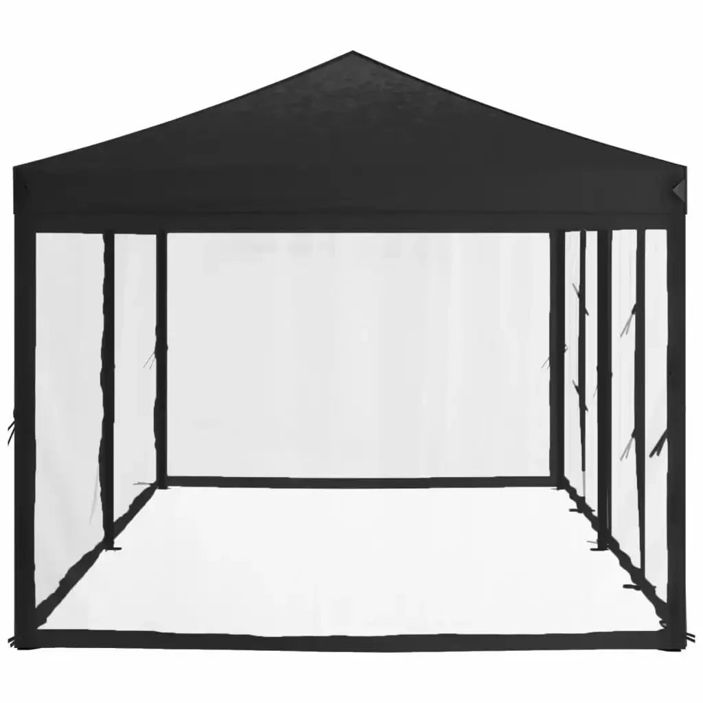 Tonnelle pliante 3x6 m noire : élégance et isolation thermique
