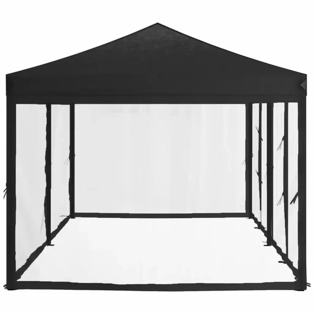 Tonnelle pliante 3x6 m noire : élégance et isolation thermique