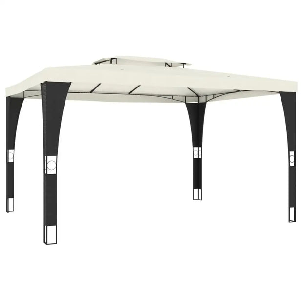 Tonnelle de jardin 4x3 m avec toit double ventilé imperméable