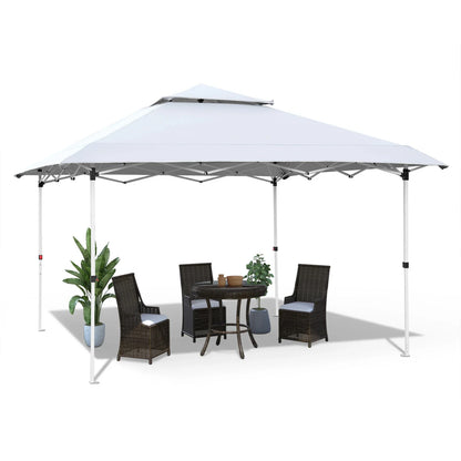 Tonnelle pliante 3,6 x 3,6 m avec rideaux pour terrasse