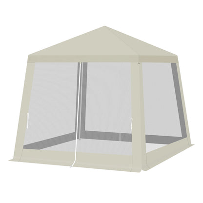 Tonnelle 3x3 m avec moustiquaire pour terrasse et jardin