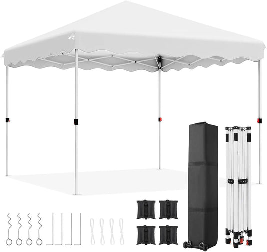 Tonnelle pop-up 3x3 m imperméable avec sac et 4 poids
