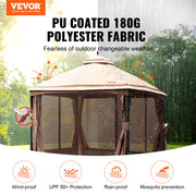 Tonnelle 3x4 m renforcée avec moustiquaire et protection UPF 50+