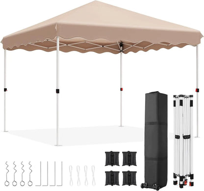 Tonnelle pop-up 3x3 m imperméable avec sac et 4 poids