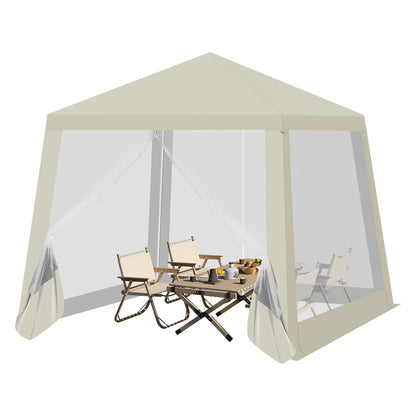 Tonnelle 3x3 m avec moustiquaire pour terrasse et jardin