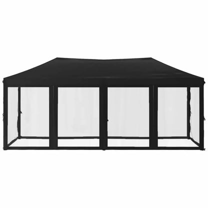 Tonnelle pliante 3x6 m noire : élégance et isolation thermique