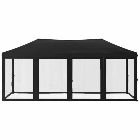 Tonnelle pliante 3x6 m noire : élégance et isolation thermique