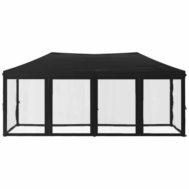 Tonnelle pliante 3x6 m noire : élégance et isolation thermique