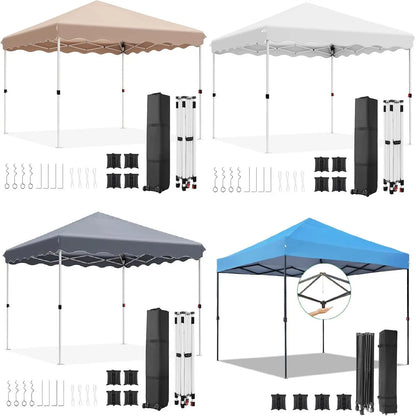 Tonnelle pop-up 3x3 m imperméable avec sac et 4 poids